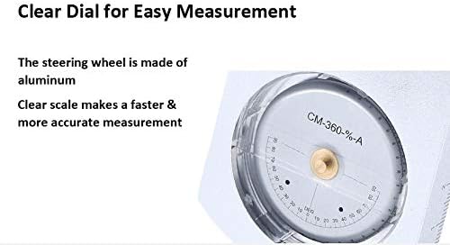 Pocket Altimeter, Clinometer, Battery-Free Altimeter, Professional Aluminum Accurate Altimeter, Compact Handheld Clinometer for Height & Slopes Angles Measuring, Silver
