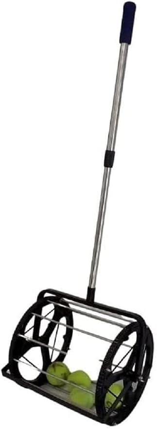 Tennis Ball Hopper for Tennis Coaches and Players, Schools and Clubs, Tennis Court Equipment/Accessory (55 Balls Capacity Wheel Roll-Over)