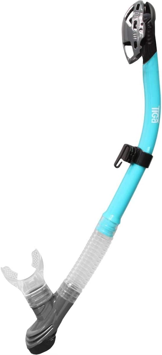 SHERWOOD SCUBA Super Dry Snorkel with Splash Guard and Sealing Valve: Tiga Snorkel