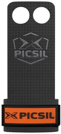 PICSIL - RX Grips | Synthetic Workout & Gymnastics Grips | Ultra-Resistant Carbon Fibre for Cross Training | Helps Prevent Tears & Blisters | Carbon Fibre Material | Use wiht Chalk |