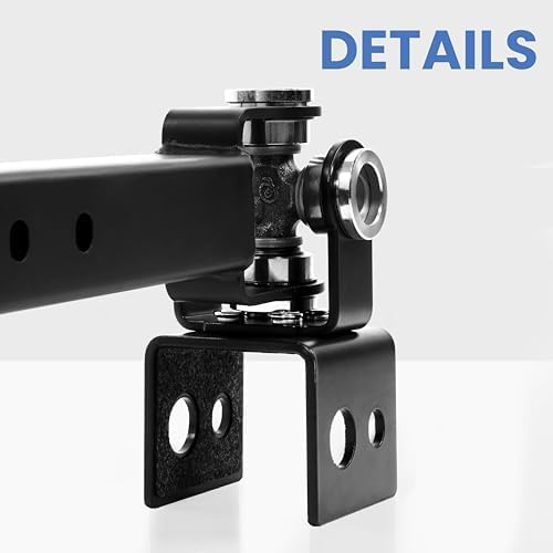 Fitvids Upgraded Adjustable Jammer Arms, Lever Arms, Monolift Attachments Rated 600 LB Per Arm, Fits Racks at All Post Sizes and Hole Sizes, Pair