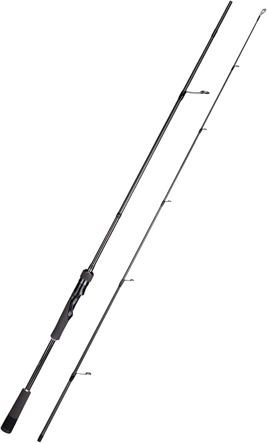 Jenseits Carbon Fiber Fishing Rod Series (6-12 Ft), Spinning & Casting Rods with Stainless Steel Ceramic Guides, Fast Action Fishing Pole for Bass, Trout, Walleye & Surf Fishing