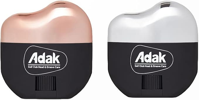 ADAK 2-in-1 Golf Club Cleaner & Groove Sharpener | Increase Backspin & Shot Accuracy | Diamond-Fused Elastomer Cleaning Tool | Perfect Golf Gift