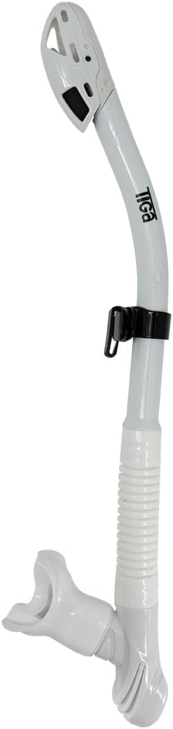 SHERWOOD SCUBA Super Dry Snorkel with Splash Guard and Sealing Valve: Tiga Snorkel