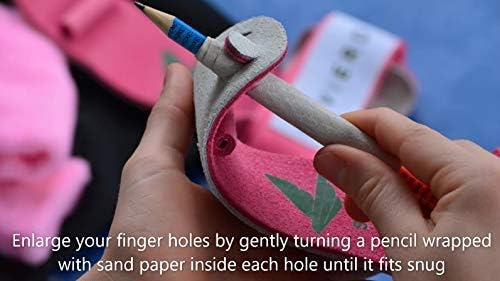Gymnastics Grips Set, Grips for Gymnastics Girls, Dowel Grips with Soft Leather, Double Buckle Wrist Closure, and Adjustable Finger Holes, for All Ages