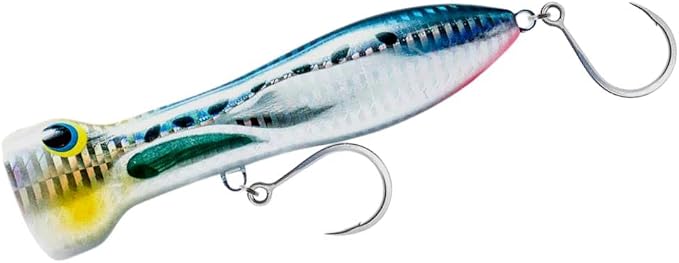 Nomad Design Chug Norris 6” (150mm) Topwater Floating Popper Fishing Lure with BKK Hooks & Durable Diamond Armour, for Bluefin & Yellowfin Tuna, Cubera Snapper, & Roosterfish