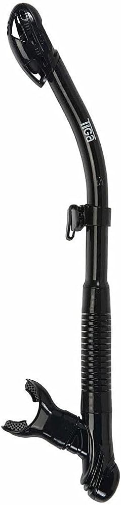 SHERWOOD SCUBA Super Dry Snorkel with Splash Guard and Sealing Valve: Tiga Snorkel