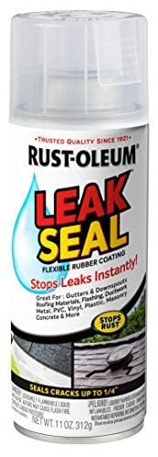 Rust-Oleum 265495 LeakSeal Flexible Rubber Coating Spray, 11 Ounce, Clear