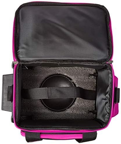 BSI Dash Roller Bowling Bag with Smooth Rolling Wheels, Padded Ball Compartment, Retractable Locking Handle, & Shoe Pocket