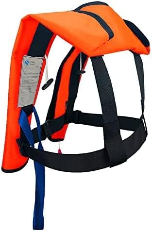 Adult Inflatable Life Jacket/Kayak Buoyancy Vest | Fishing Sailboat PFD Thin Weight Suitable for up to 330 pounds