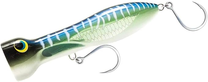 Nomad Design Chug Norris 6” (150mm) Topwater Floating Popper Fishing Lure with BKK Hooks & Durable Diamond Armour, for Bluefin & Yellowfin Tuna, Cubera Snapper, & Roosterfish