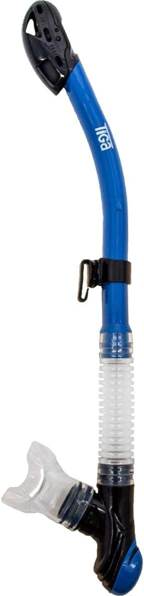 SHERWOOD SCUBA Super Dry Snorkel with Splash Guard and Sealing Valve: Tiga Snorkel