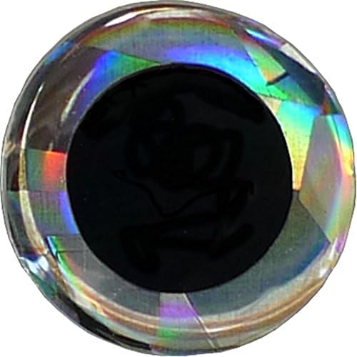 Brule 3-D Holographic Epoxy Fish Eyes (5mm-20mm) 60 Pack, Handpoured, Fishing Fly Tying Lures DIY Crafts