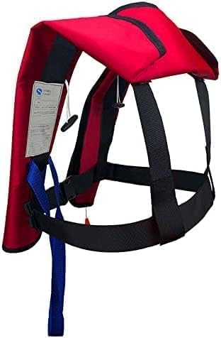 Adult Inflatable Life Jacket/Kayak Buoyancy Vest | Fishing Sailboat PFD Thin Weight Suitable for up to 330 pounds