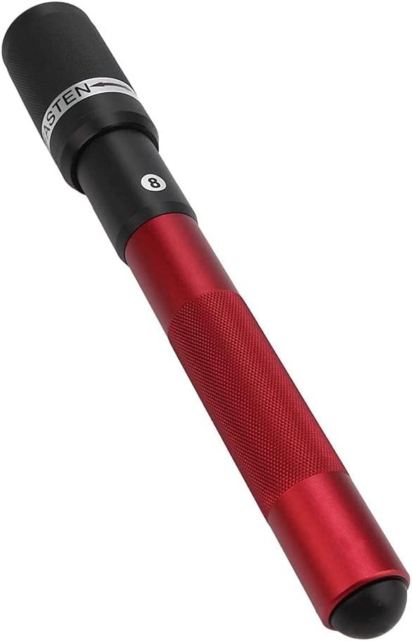 Nine Ball Club Telescopic Pool Extension Accessory – Tight and Firm Hold, Frosted Design, Engineering Synthetic Metal, Lightweight and Strong, Compatible with All Brands (Rose Red)