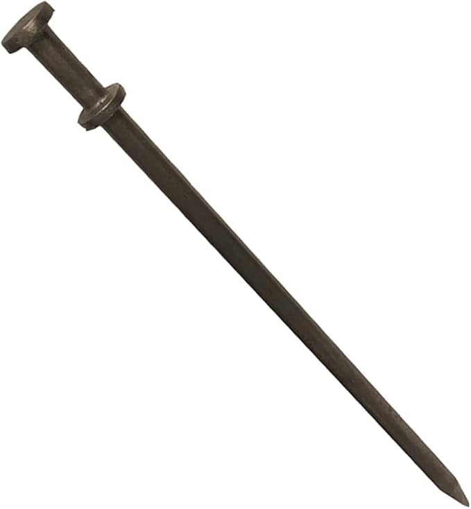 Double Head Tent Stakes - Heavy Duty Steel Tent Stakes, Versatile Ground Spikes to Anchor Commercial Inflatables, Party Tents, and Outdoor Camping Shelters, 1 x 36 Inch, 100-Pack