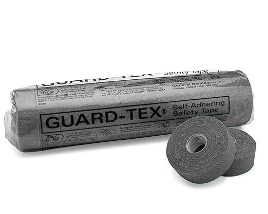 Guard-Tex® Black Finger Tape 3/4 in Self-Adhering Cotton Gauze for Trades — No Adhesive No Residue Skin Protection and Tool Grip — 16 Rolls x 90 ft — Made in USA Since 1935