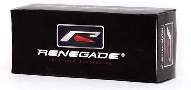 Renegade Patented Bifocal Polarized Reader Full Rim Men's Fishing Sunglasses 100% UV Protection with Microfiber Bag (Matt Black Frame, Smoke Lens -600882, Bifocal +2.50)