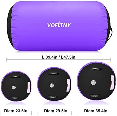 VOFiTNY Gymnastics Tumbling Equipment Air Barrel Inflatable Octagon Tumbler Roller Back-bend Trainer Cheerleading Without Pump