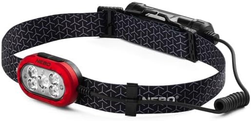 NEBO IllumaTrace Blood Tracker Headlamp | 100 Lumens, Rechargeable LED Light for Blood Trail Tracking While Hunting, Durable & Water Resistant, White Light Mode, Includes USB Charging Cable