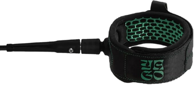 FCS All Round Essential Leash | Lightweight & Durable Surf Leash for 2-8ft Waves, in-Cuff Silicone Grip, Easy-Release Tab