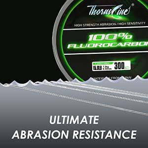 100% Pure Fluorocarbon Fishing Line - Premium Leader Material from Japan - High Strength, Abrasion-Resistant, Fast Sinking - Freshwater and Saltwater Fishing Leader