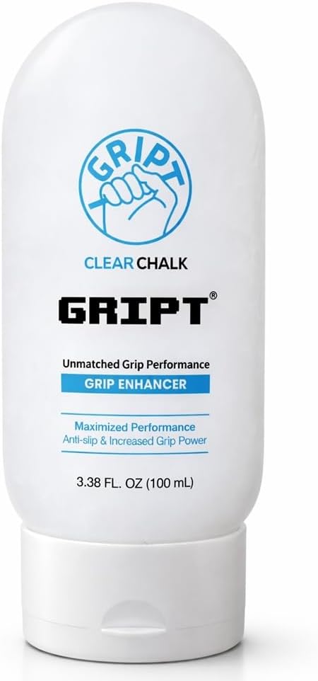 GRIPT Liquid Chalk Hand Grip Gym Pole Dance Weightlifting Rock Climbing Bouldering Gymnastics Crossfit Mess Less Sweat Resistant Long Lasting Professional Gel Chalk 100ml