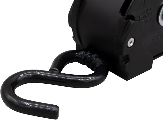Mytee Products 8 Pack 1" x 10' Bolt on Retractable Ratchet Straps for Cargo - Coated S Hook Auto Retract Ratchet Straps - Self Ratcheting Strap for Boat Tie Down to Trailer & Jet Ski, ATVs, Bikes