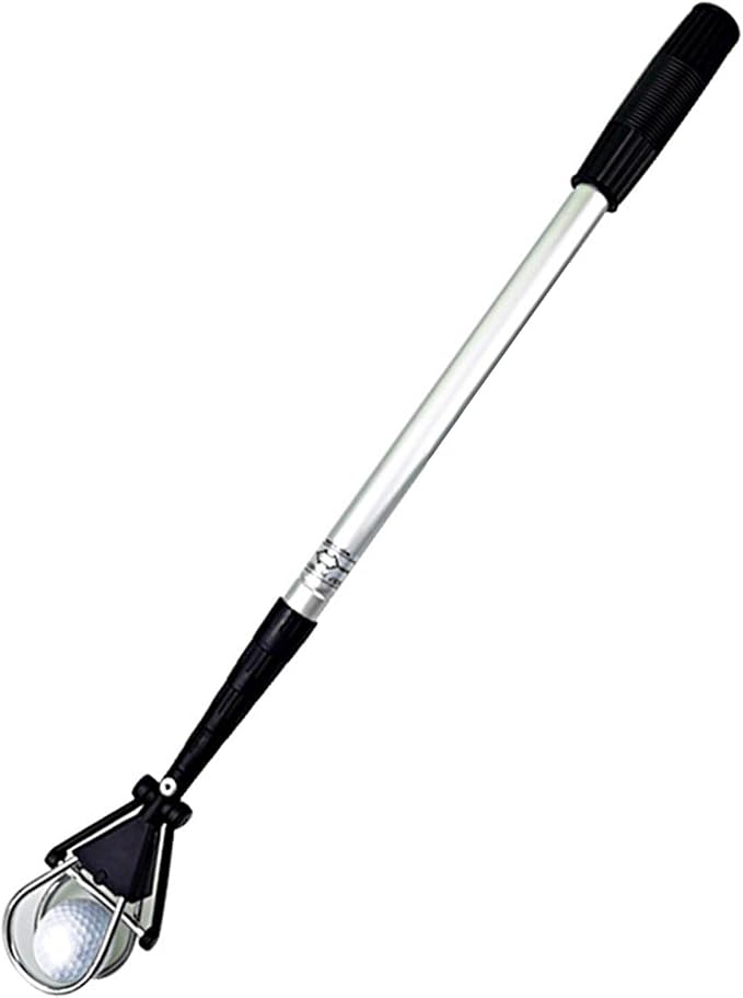 Golf Ball Retriever Telescopic Pick Up Tool Adjustable Aluminum Alloy Grabber Putter Device Tennis Ball Gatherer Extendable Function Suitable for