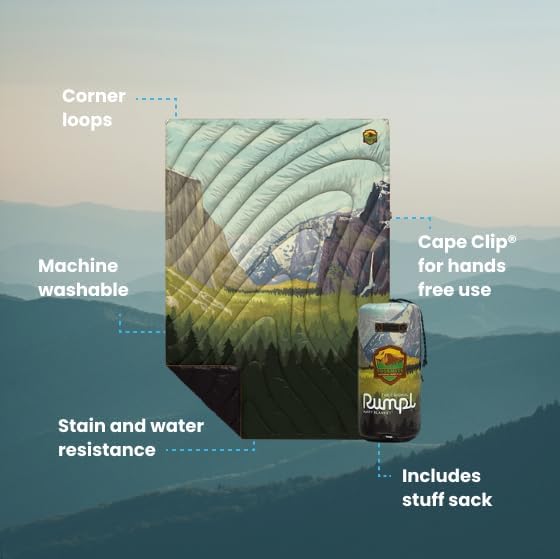 Rumpl Original Puffy National Park Blanket for Camping and Outdoors, Yosemite - V1