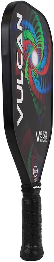 Vulcan | V550 Pickleball Paddle | Hybrid Performance | Polypropylene Core - Carbon Fiber Surface | USAP Approved | Multiple Colors