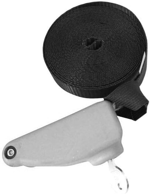 DORSAL Surf Locking Straps Theft Resistant Reinforced Roof Rack Pad Tie Downs Steel/Nylon 10' Feet Black