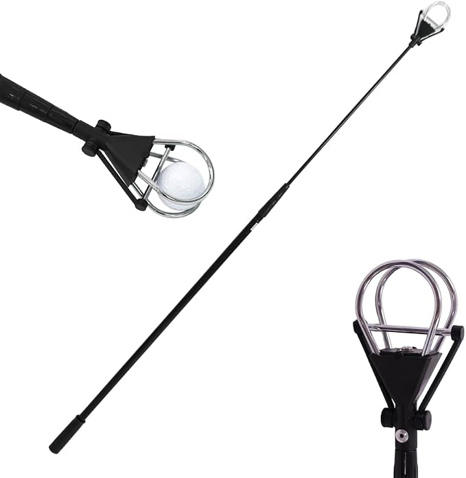 Golf Ball Retriever with Telescopic Design 15ft Reach | Golf Ball Picker for Water Hazards - Pick Up Your Golf Balls in Style