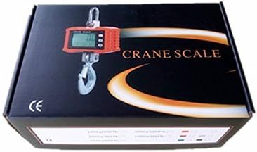 Klau Digital Industrial Heavy Duty Crane Scale, Orange, 1000 kg 2000 lb | Smart Measuring Tool, For Farm Factory