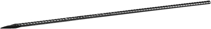 VEVOR Rebar Stakes, 24-Inch, Heavy-Duty 0.47 in Diameter, Straight Galvanized Steel Ground Anchors with Chisel Point End & Rust-Resistant Coating, for Gardening Support, Fence, Camping Tents (20-Pack)