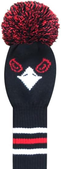Scott Edward Knit Golf Club Cover for Woods and Driver Set of 5 Head Covers Protect Driver Wood(460cc)* 1 Fairway Wood*2 and Hybrid/UT*2 with Rotating Club Number Tags