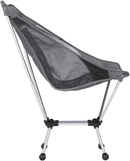 Timber Ridge Lightweight Highback Compact Folding Chair - Portable Comfort for Day Hikes, Beach Trips, & Camping, 300 lbs Support