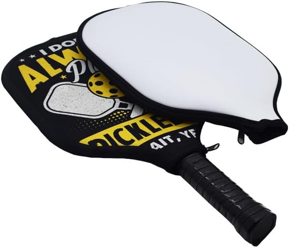 10 Pcs Sublimation Blanks Neoprene Pickleball Paddle Cover, 8.6 x 12.2 inches Zippered Racket Sleeve, Durable Neoprene Paddle Cover, Paddle Storage Bag for Most USAPA Standard