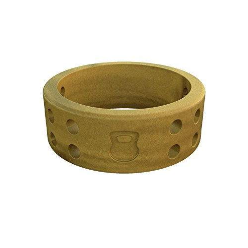 Women's Gold Perforated Silicone Ring Size 09