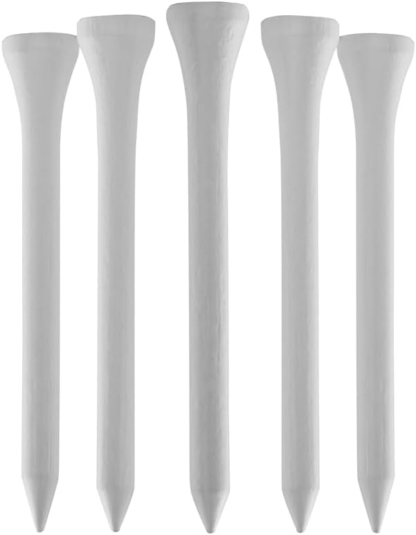 TH Golf 1000 Pcs 70mm 2 3/4 inch Bamboo Golf Tees | Multiple Colour Options | Eco Friendly & Sustainable Strong Bamboo