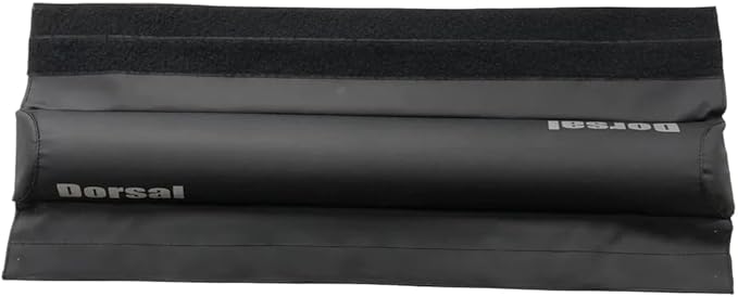DORSAL Aero Roof Rack Pads - Sunguard (No Fade) for Factory and Wide Crossbars - Pack of 2 for Surfboards Kayaks Sups Snowboards PVC 20" Inch Black