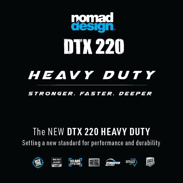 Nomad Design DTX Minnow with Patented Autotune System - Distressed Baitfish Swimming Action, BKK Diablo