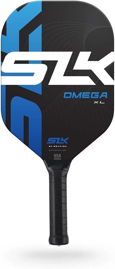 Selkirk Sport SLK Omega Pickleball Paddle & Pro S1 Ball 4-Pack | Made in the USA | Edgeless Carbon Fiber Pickleball Paddle | USAPA Approved
