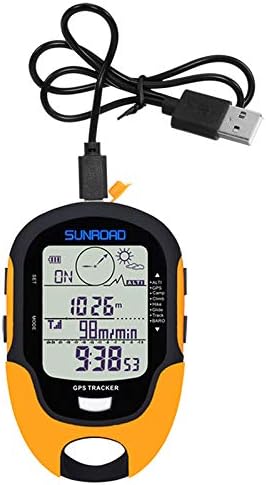 Altimeter GPS Digital Waterproof Outdoor Altitude Pre-Warning Remind Compass Stopwatch Sports -Barometer Weather Forcast Pedometer SUNROAD