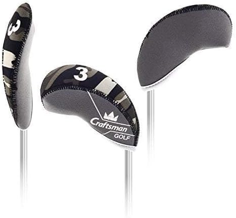 Craftsman Golf US Flag Neoprene Golf Club Head Cover Wedge Iron Protective Headcover for Callaway, Ping, Taylormade, Cobra, Etc.