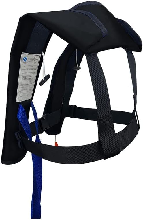 Adult Inflatable Life Jacket/Kayak Buoyancy Vest | Fishing Sailboat PFD Thin Weight Suitable for up to 330 pounds