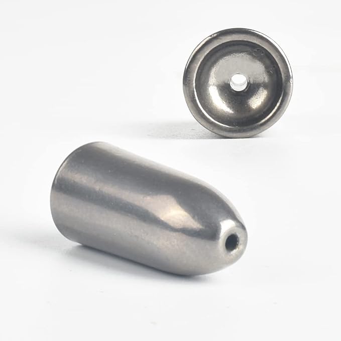 10pcs Tungsten Worm Weights, More Sensitive Tungsten Fishing Weights Sinker for Bass Fishing, 1/16oz to 1 oz
