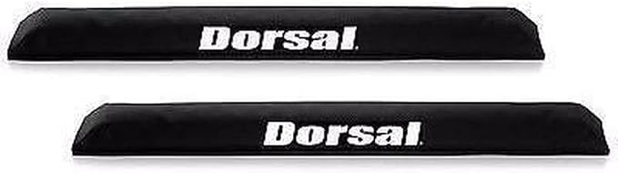 DORSAL Aero Roof Rack Pads for Wide and Aftermarket Crossbars - Pack of 2 for Surfboards Kayaks Sups Snowboards Polyester 28" Inch Thule Yakima Rhino Style