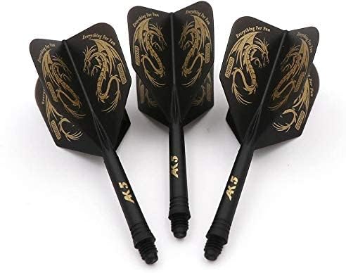 CUESOUL Jazz-Metal Luxury Steel Tip Darts Set 21g/24g/26g with AK5 Integrated Dart Flights
