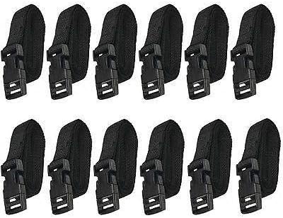 EliteShield Universal Adjustable Boat Cover Tie-Down Straps, 12-Pack Kit